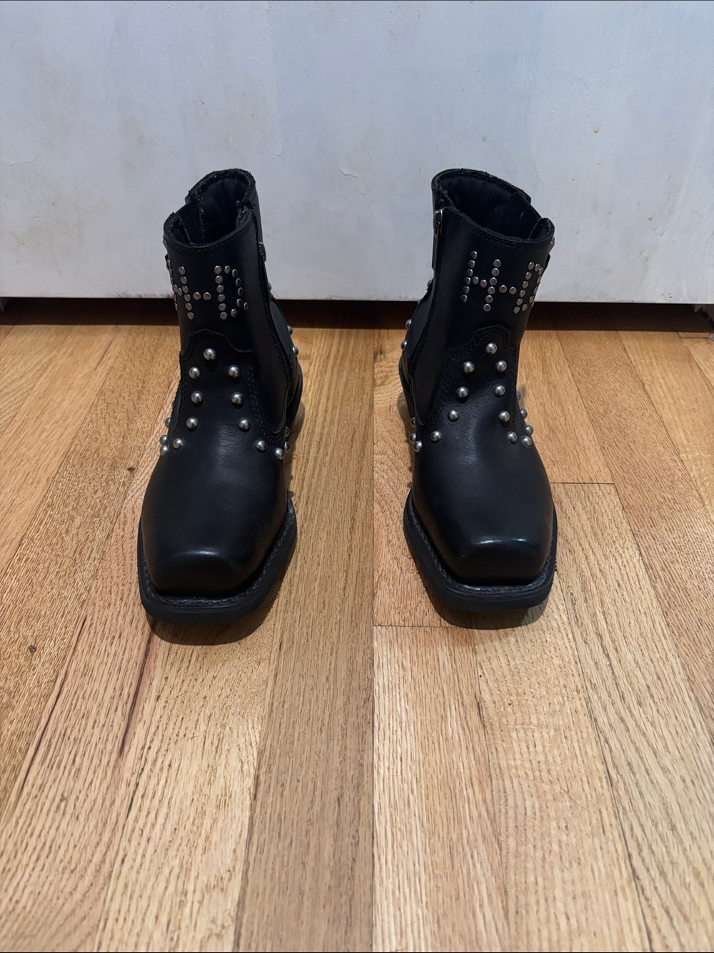 HARLEY DAVIDSON ankle heeled motorcycle studded boots